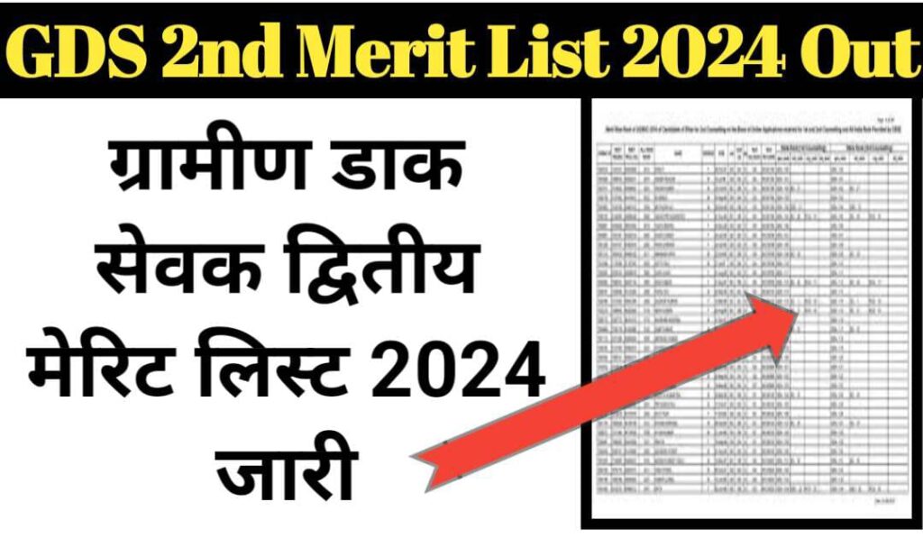 GDS 2nd Merit List 2024 Out